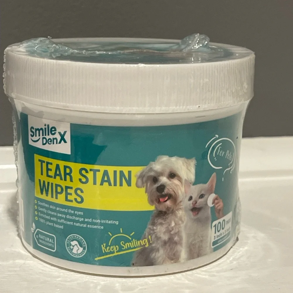 Smile DenX Tear Stain Wipes for Pets